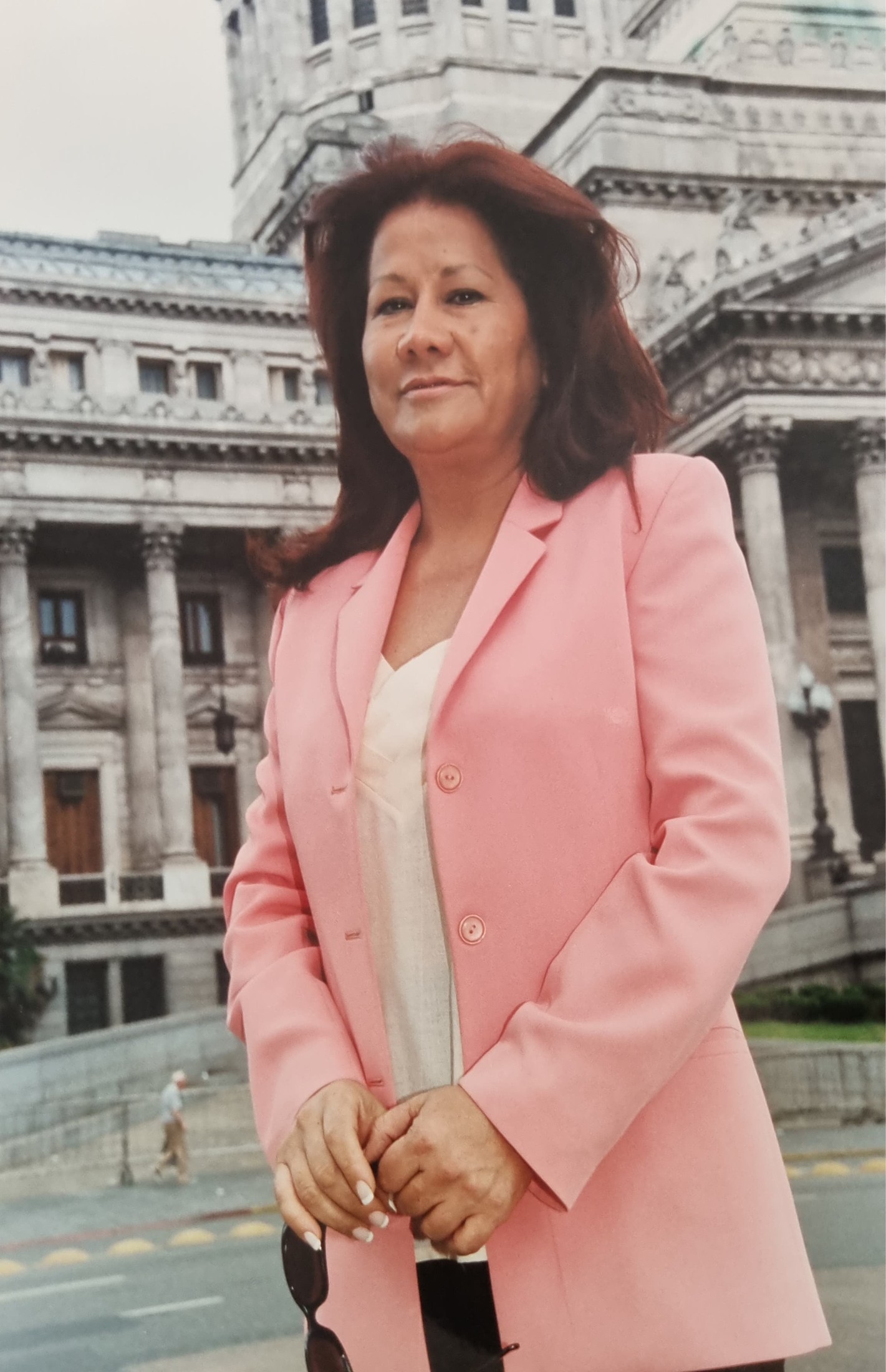 Graciela Camaño frente al Congreso de la Nación